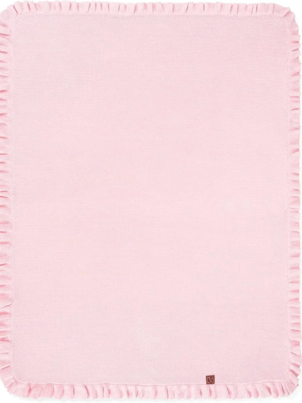 Cozy Ruffle Knit Baby Blanket - Soft Cotton Stroller & Crib Blanket for Newborns